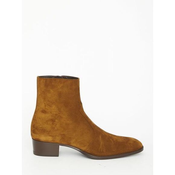 Men's Brown Leather Boots for FW23 Collection - Picture 1 of 4